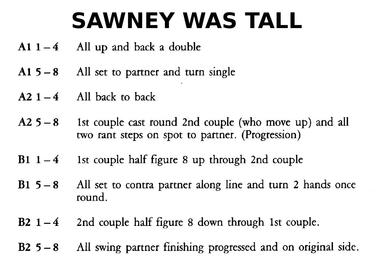 Sawney Was Tall (dance)